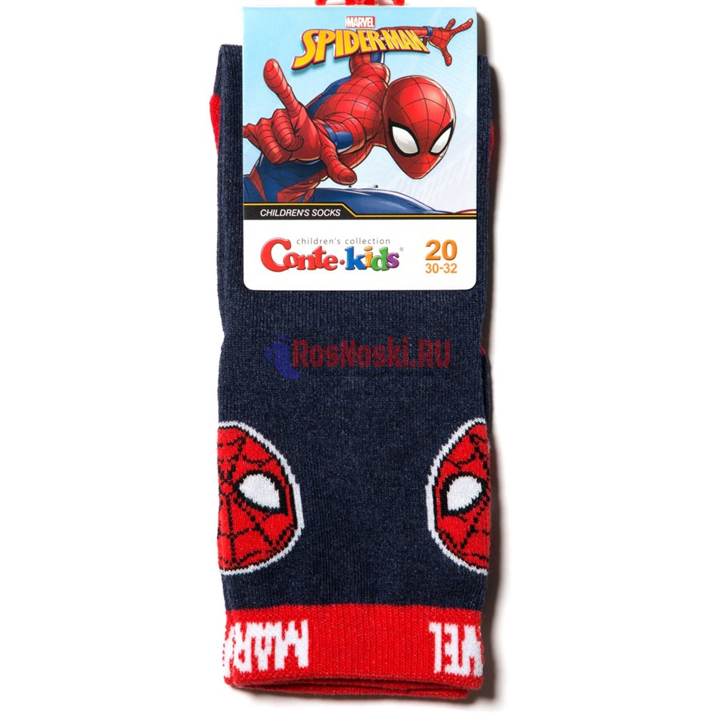 17С-132СПМ-412 Носки детские CONTE-KIDS, Disney, хлопок, Spider-Man