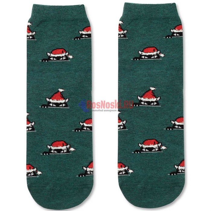 20С-34СП-524 Носки женские CONTE ELEGANT, "New Year", хлопок, новогодние - фото 212202
