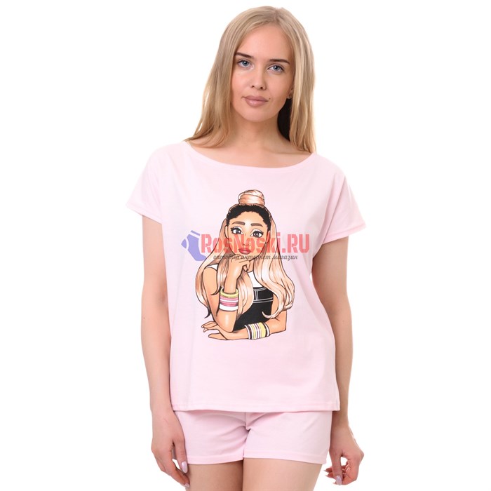 Комплект женский MILADY.TEX, "Малика", футболка+шорты, хлопок - фото 765199