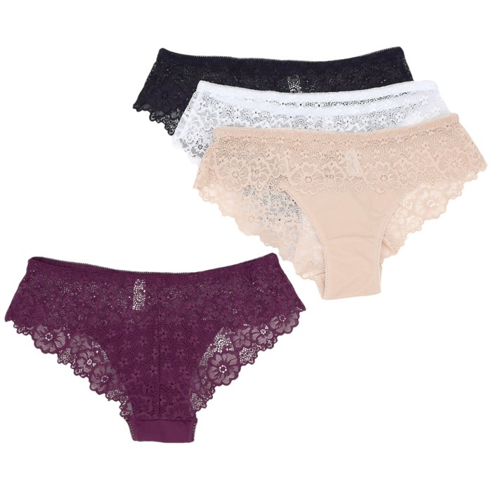 3409 Трусы женские YIBILI, слипы, полиамид, с кружевом - фото 787021