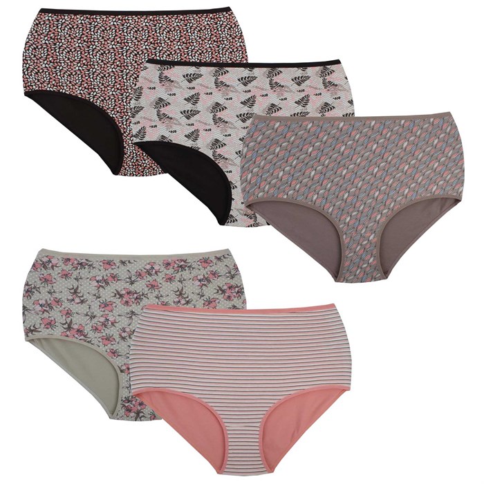 110538 Комплект женских трусов NICOLETTA, слипы, хлопок, большие размеры - фото 787026