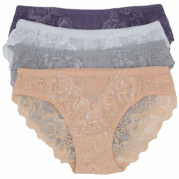 8071 Трусы женские AIYITU, слипы, хлопок, с кружевом - фото 787076