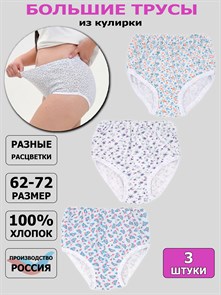{{photo.Alt || photo.Description || 'Трусы женские АМТЕКС, хлопок (хб - 100%), кулирка, в цветочек, великан'}}