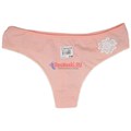 197113 Комплект женских трусов NICOLETTA, стринги, хлопок, аппликация "цветок" - фото 213169