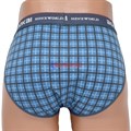 604 Трусы мужские BOKAI, плавки, хлопок, широкая резинка, в клетку - фото 213608