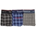 YF19036 Трусы мужские VEENICE, боксеры, хлопок, широкая резинка, в клетку - фото 234080