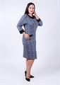 208ЛФ 2341 Платье женское КРАСНАЯ ВЕТКА, хлопок, приталенное, с принтом - фото 336440