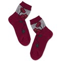 1138-379 Носки женские DEA MIA, "Ladies collection", хлопок, "маки" - фото 344957
