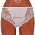 001 Комплект женских трусов, слипы, хлопок, кружево по бокам - фото 378348