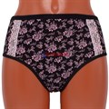 9031 Комплект женских трусов, хлопок, с рисунком, большие размеры - фото 378368