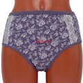 9031 Комплект женских трусов, хлопок, с рисунком, большие размеры - фото 378369