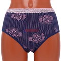 8908 Комплект женских трусов, хлопок, кружевная резинка, большие размеры - фото 378379