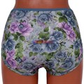 9208 Комплект женских трусов, бамбук, цветочный рисунок, большие размеры - фото 378406