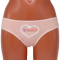 6986н Комплект женских трусов, слипы, хлопок, с сердцем - фото 385426