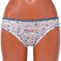 6620 Комплект женских трусов, слипы, бамбук, в цветочек - фото 385441