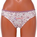 6620 Комплект женских трусов, слипы, бамбук, в цветочек - фото 385444