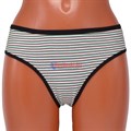 М7008 Комплект женских трусов, хлопок, в полоску, большие размеры - фото 385497