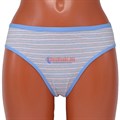 М7008 Комплект женских трусов, хлопок, в полоску, большие размеры - фото 385499