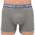 7706 Трусы мужские MINGLI, боксеры, хлопок, с рисунком - фото 756949