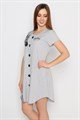 Халат женский MARGO, "Black and white", хлопок, на пуговицах, с принтом - фото 759294