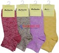 Ж 1526 Носки женские RUSOCKS, хлопок, заниженные, в цветочек - фото 760237