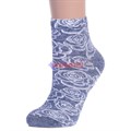 Ж 1526 Носки женские RUSOCKS, хлопок, заниженные, в цветочек - фото 760240