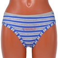418 Комплект женских трусов, слипы, бамбук, в полоску - фото 761456