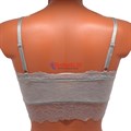 204907 Топ женский, хлопок, с чашечками, кружево, тонкие регулируемые бретели - фото 761795