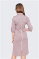 Халат женский MARGO, "Стразы", хлопок, на пуговицах, удлиненный сзади - фото 763640