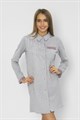 Халат женский MARGO, "Николь", хлопок, на пуговицах, длинный рукав - фото 764799