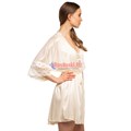 8701 Халат женский MARBIN LINGERIE, кружево на рукаве, выше колена - фото 764853
