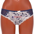 91005 Комплект женских трусов NICOLETTA, слипы, хлопок, с рисунком, с кружевом - фото 765118