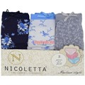 5001-4 Набор женских трусов NICOLETTA, слипы, хлопок, с рисунком - фото 765164
