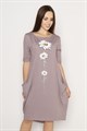 Платье женское MARGO, "Роман", хлопок, с объемными карманами, с принтом - фото 768681