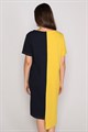 Платье женское MARGO, "Top", хлопок, с асимметричным подолом и контастной расцветкой - фото 768874
