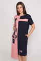 Платье женское MARGO, "Top", хлопок, с асимметричным подолом и контастной расцветкой - фото 768875