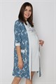 Комплект женский MARGO, "Зайка", халат с сорочкой, хлопок, для беременных - фото 769600