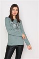 Лонгслив (фуфайка) женская MARGO, "Жизнь", хлопок, с принтом - фото 770084