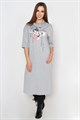 Платье женское MARGO, "Бант", футер, с карманами, с принтом - фото 775112