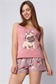 Комплект женский MARGO, "Мопс", шорты с майкой - фото 775414