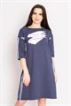 Платье женское MARGO, "Just be", футер, с принтом - фото 775937
