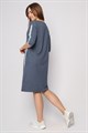 Платье женское MARGO, "Just be", футер, с принтом - фото 775941