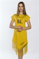 Туника женская MARGO, "Hi", хлопок, с асимметричным подолом, с бахромой - фото 776039