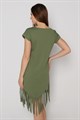 Туника женская MARGO, "Hi", хлопок, с асимметричным подолом, с бахромой - фото 776057