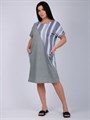 Платье женское MALINA, "Аморе", хлопок, с контрастной, асимметричной вставкой - фото 785689