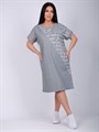 Платье женское MALINA, "Аморе", хлопок, с контрастной, асимметричной вставкой - фото 785697