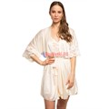 8701 Халат женский MARBIN LINGERIE, кружево на рукаве, выше колена - фото 786796