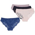 2640 Трусы женские AIYITU, слипы, хлопок, с кружевом, бесшовные - фото 787074